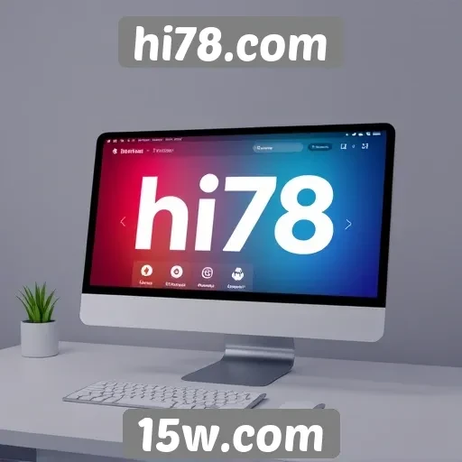 Exploração do design e interface do hi78.com